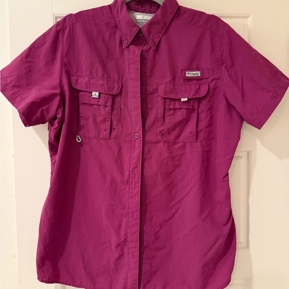 Columbia PFG Bahama, short sleeve women’s shirt. Size large.
